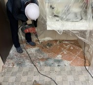 아산 화장실 타일균열/물고임으로 인한 배관공사 대리석 누수공사